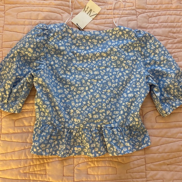NWT Zara Peplum Top - Picture 6 of 7